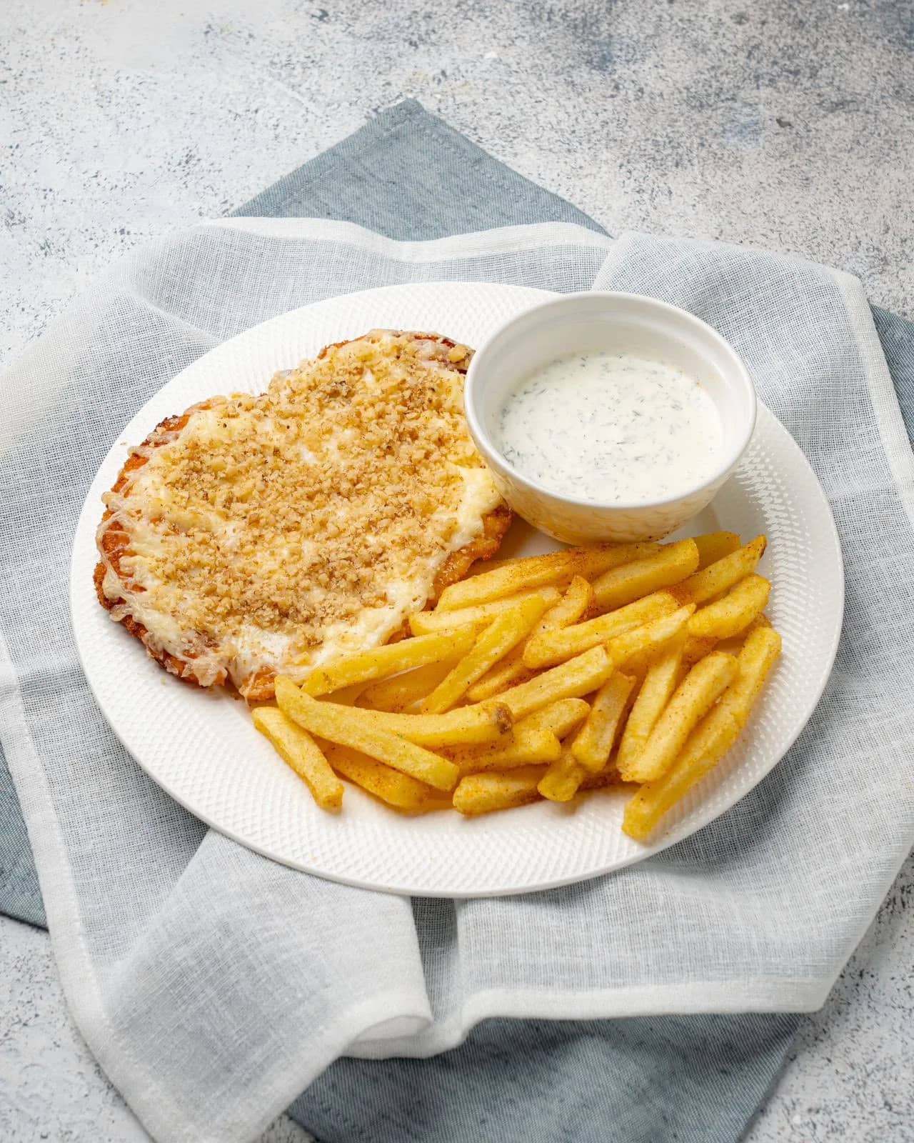 Курица по арабски с фри