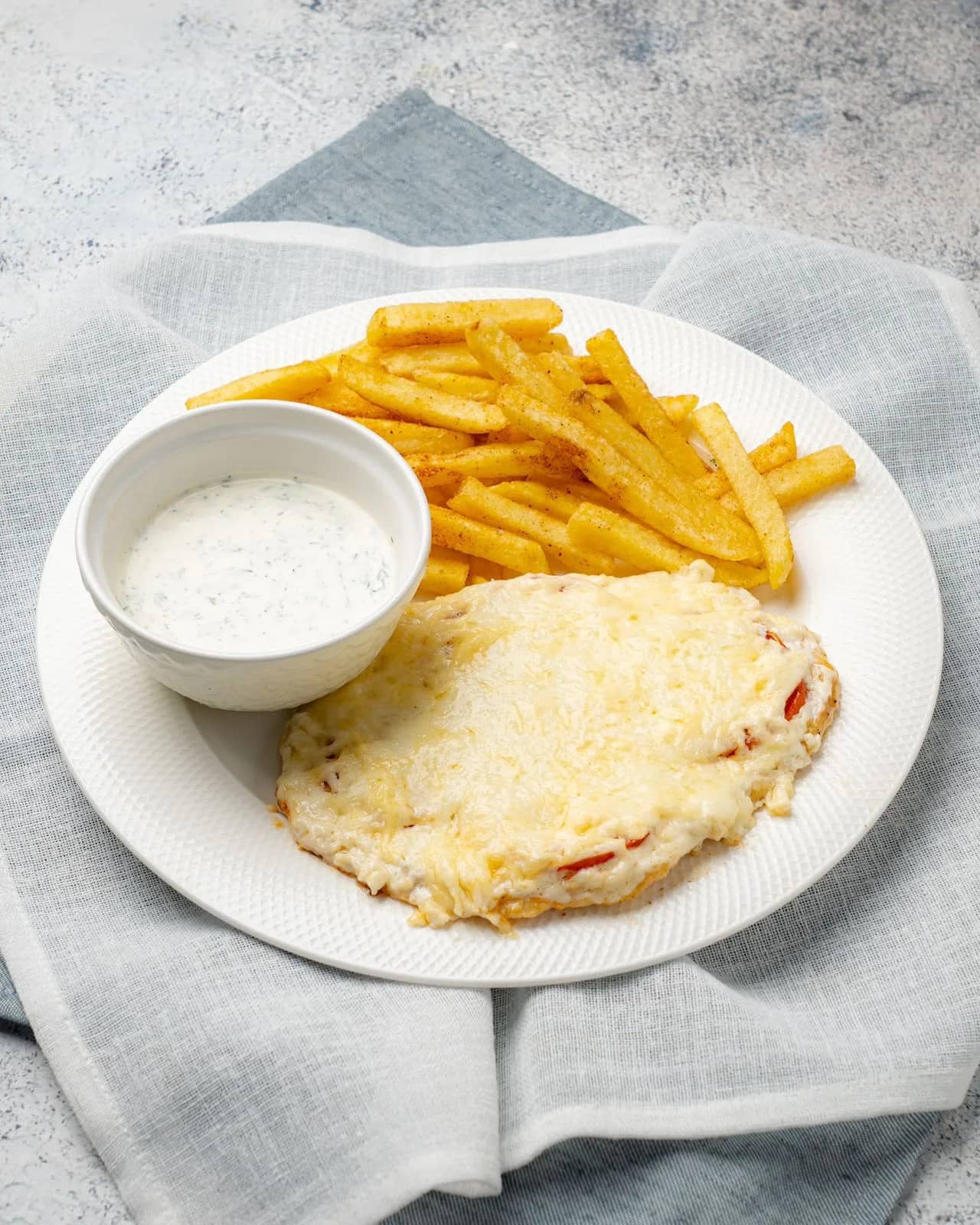 Куриная отбивная с фри