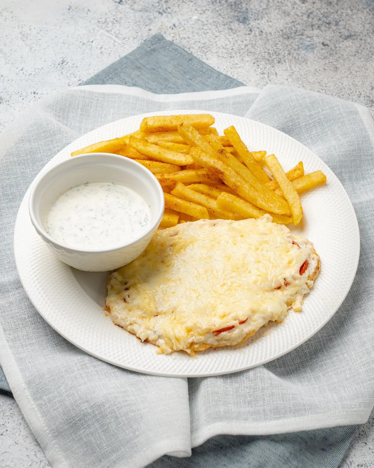 Куриная отбивная с фри